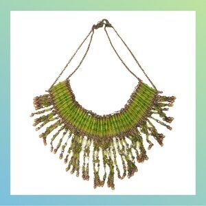 Bohemian beaded choker necklace VINTAGE